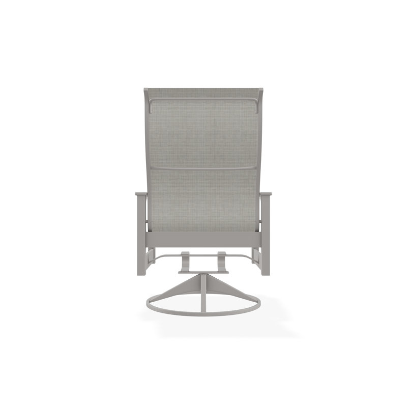 Leeward Polymer Outdoor Lounge Chair, Deacon, Warm Gray
