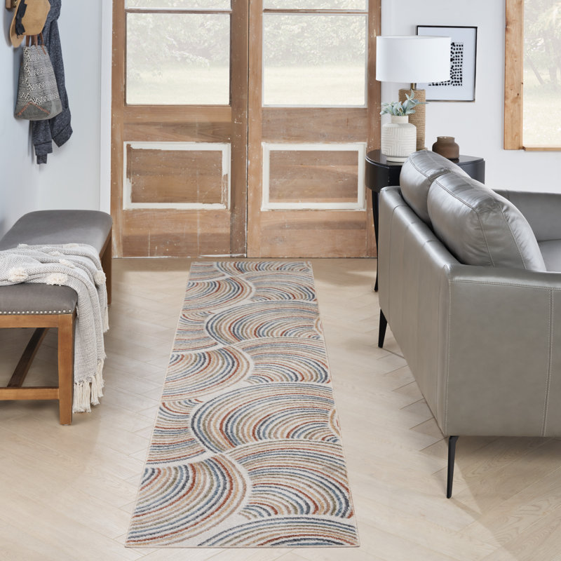 Aramus Abstract Indoor Rug, Runner 2'2" x 8'