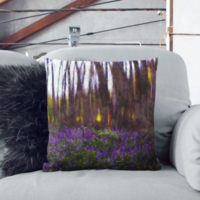 Floral Square Throw Cushion