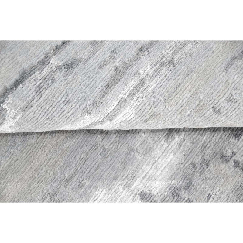 Tapis tissé à la main en ivoire / gris, Rectangle 8 pi 9 po x 11 pi 9 po