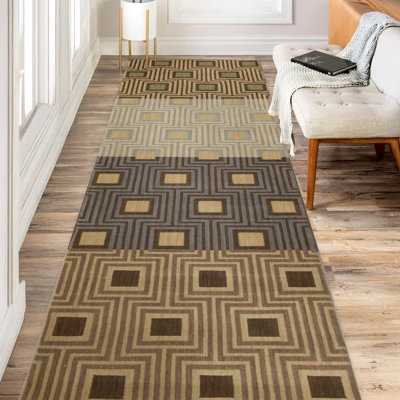 Wool Geometric Indoor Rug