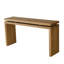 Console de 60 po en brun rétro, suspension à deux planches, structure en bois massif, plateau, rangement ouvert, table d’entrée de 120 lb brun antique avec design, surface, style rustique, rangement pour