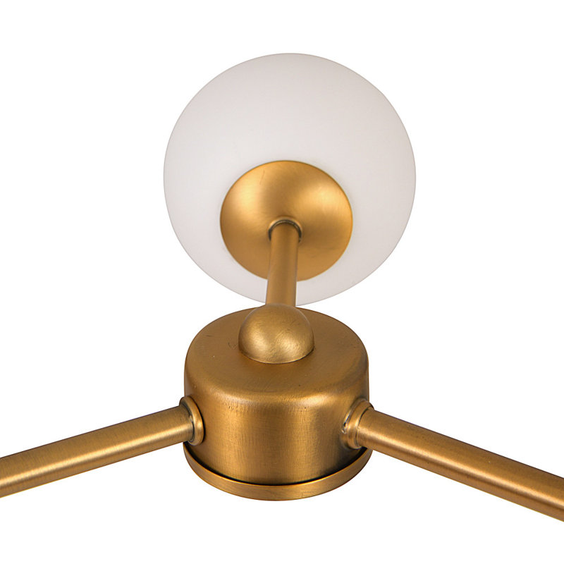 Lustre linéaire moderne Spoutnik 6 lumières Emmalouise