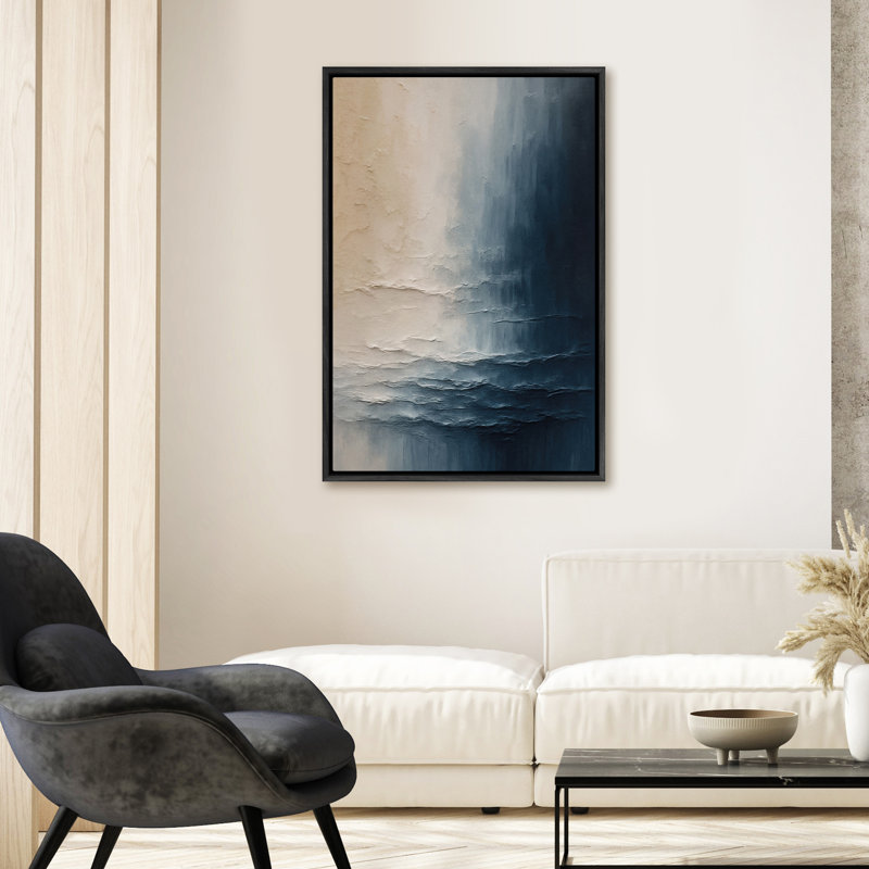 Art mural encadré abstrait rétro antique classique pour chambre à coucher, H 36 po x l 24 po, Noir, noir, noir, noir