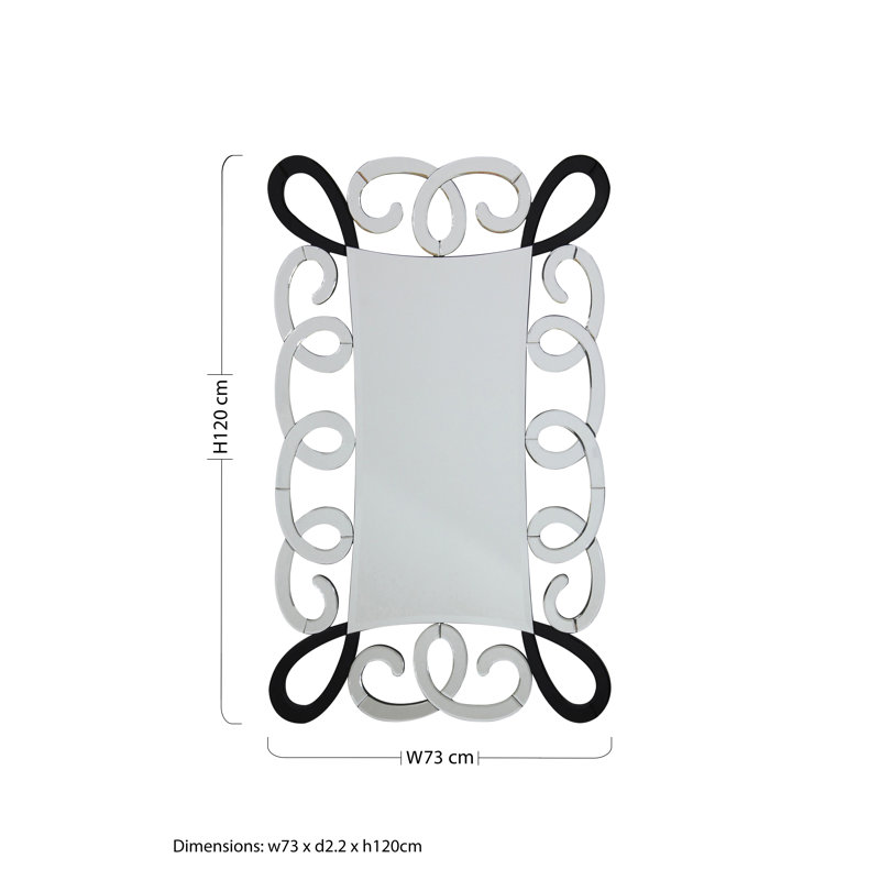 Giles Glass Flat Wall Mirror