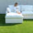 Slipcovered Upholstered Modular Sofa With Ottoman-110374986-110374987