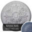Médaillon de plafond Endurathane Bradford, DO 32 5/8 po x P 2 po (convient aux auvents jusqu'à 6 5/8 po), fini craquelé Americana peint à la main-29059585