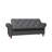 Bed Bench Dark Grey Fabric