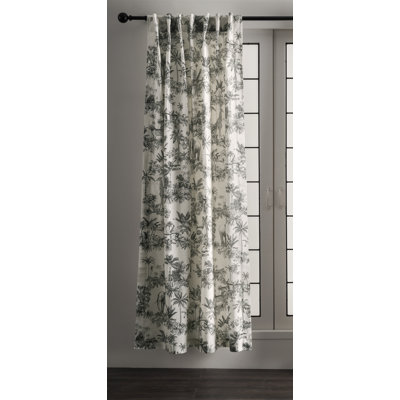 Maison Cotton Semi Sheer Curtain Single Panel