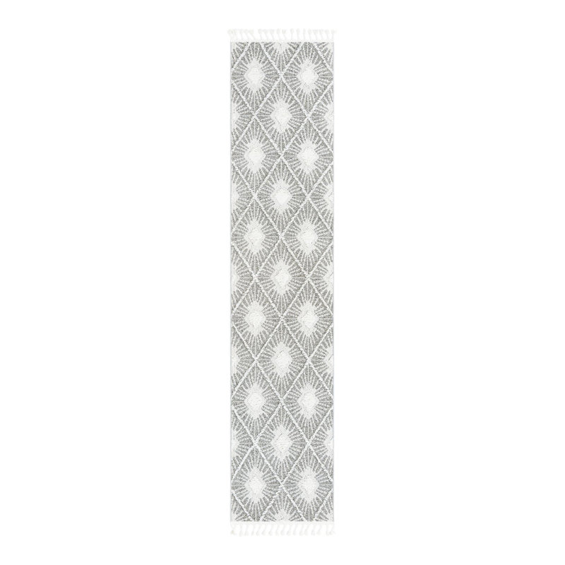 Jojean Geometric Indoor Rug, Runner 2'7" x 12'