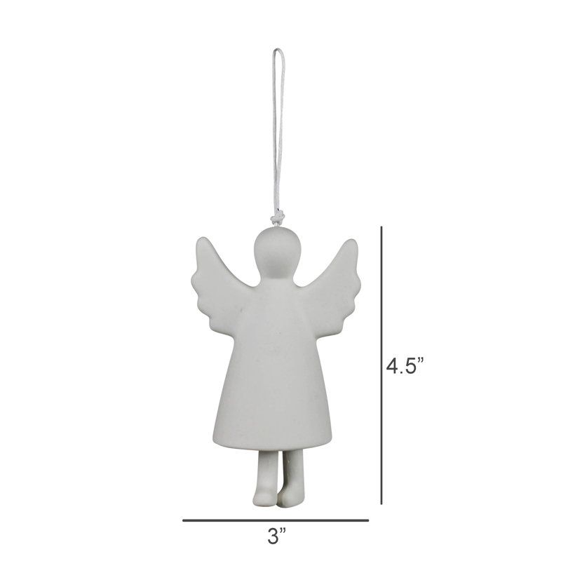 Ornement ange en porcelaine