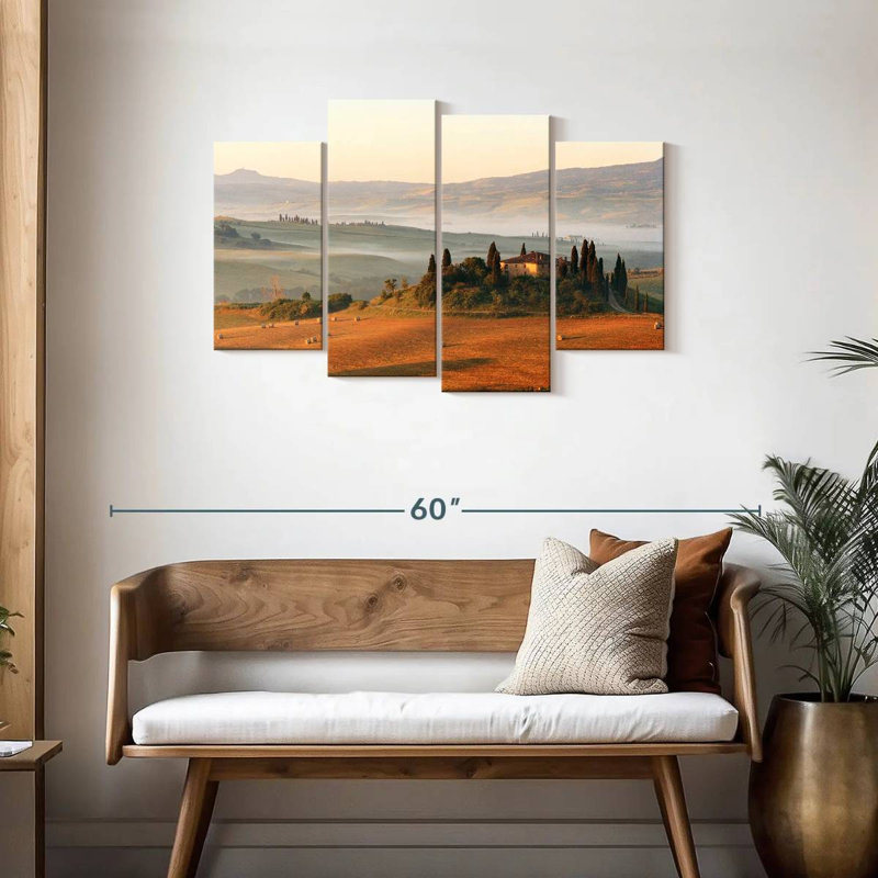 Alvord Tuscany Farmhouse, H 27 po x l 43 po
