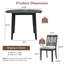 Ensembles de table de salle à manger peu encombrants avec 1 table en bois et 2 chaises - Style moderne pour petits espaces