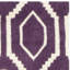 Deedie Geometric Handmade Tufted Wool Purple/Ivory Area Rug-29185244
