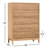 Finnian 38" W Solid Wood 5-Drawer Vertical Chest-430668201