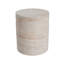 Table d'appoint en béton léger avec poignée, finition, structure de beauté naturelle et moderne, dimensions 15,5 po x 15,5 po x 18,5 po