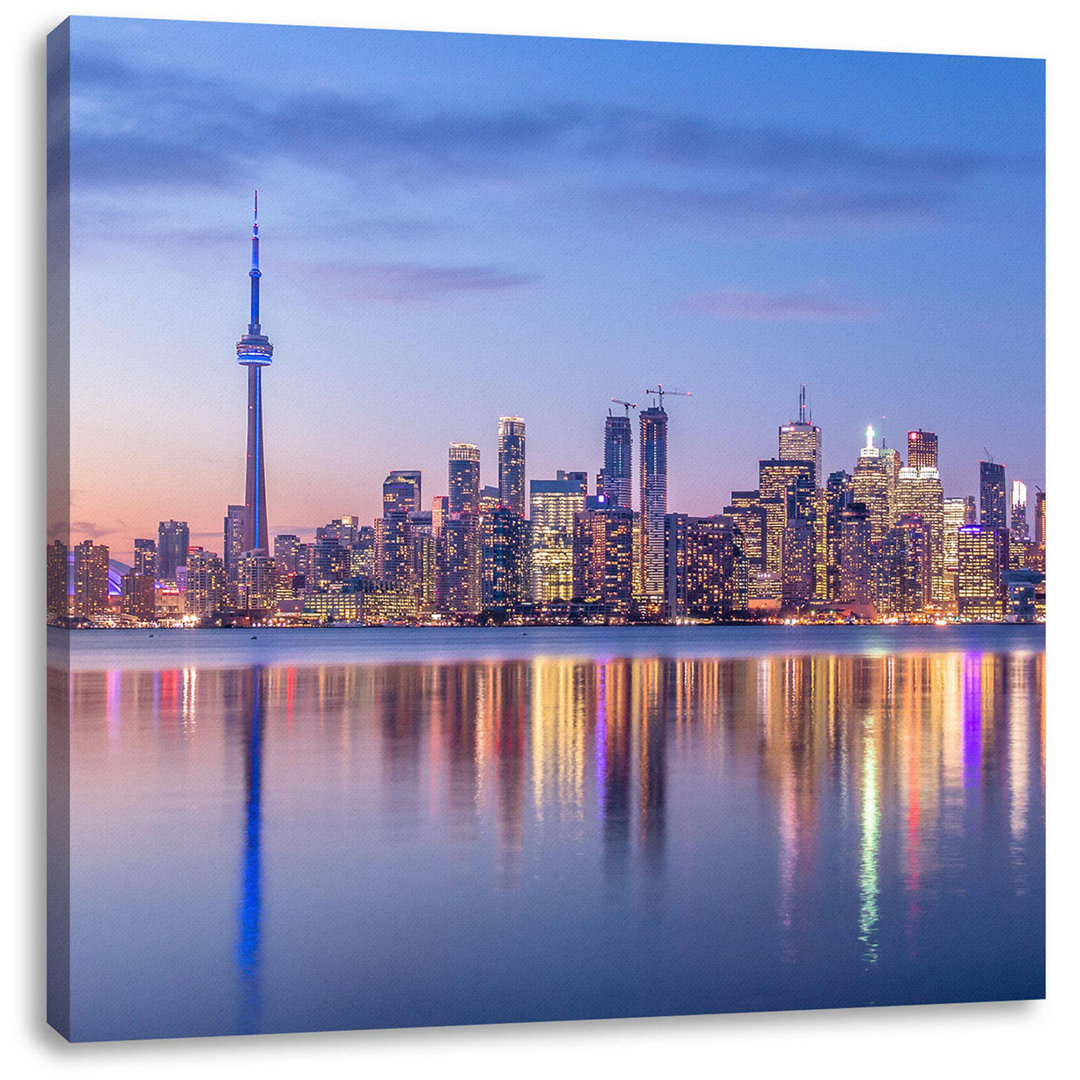 Leinwandbild Toronto Skyline in der Abenddämmerung