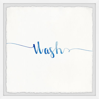 Brush, Wash And Flush - Single Picture Frame Print