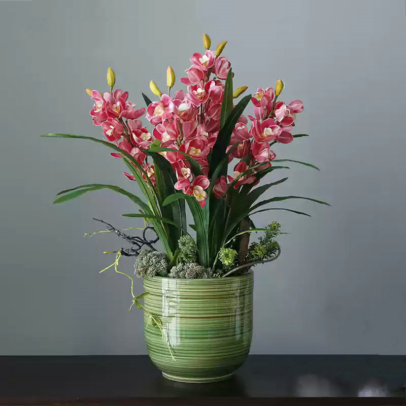 Fleurs simulées, fausses fleurs, décorations de table