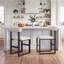 Tabouret de bar et de comptoir rembourré avec base en bois Brayden-622170339-622170336-622170337