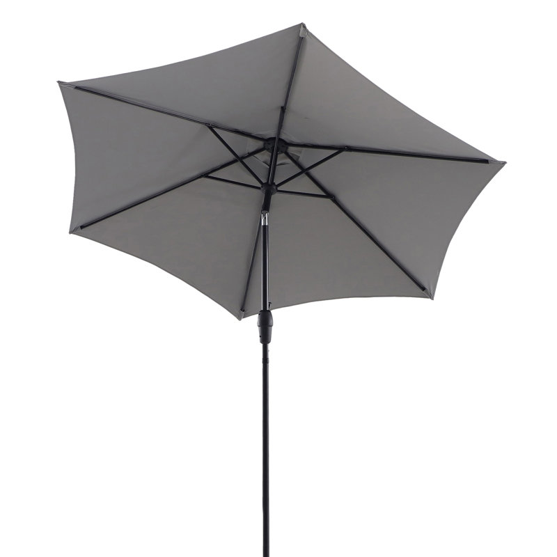 Parasol de marché 7 pi 6 po Kazuko, gris