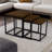 Arvon 3-Piece Stackable Nest Of Side Tables For Living Room Rustic End Sofa Table