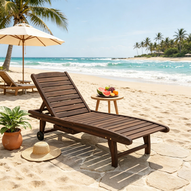 182cm Long Single Chaise, Carbonised finish