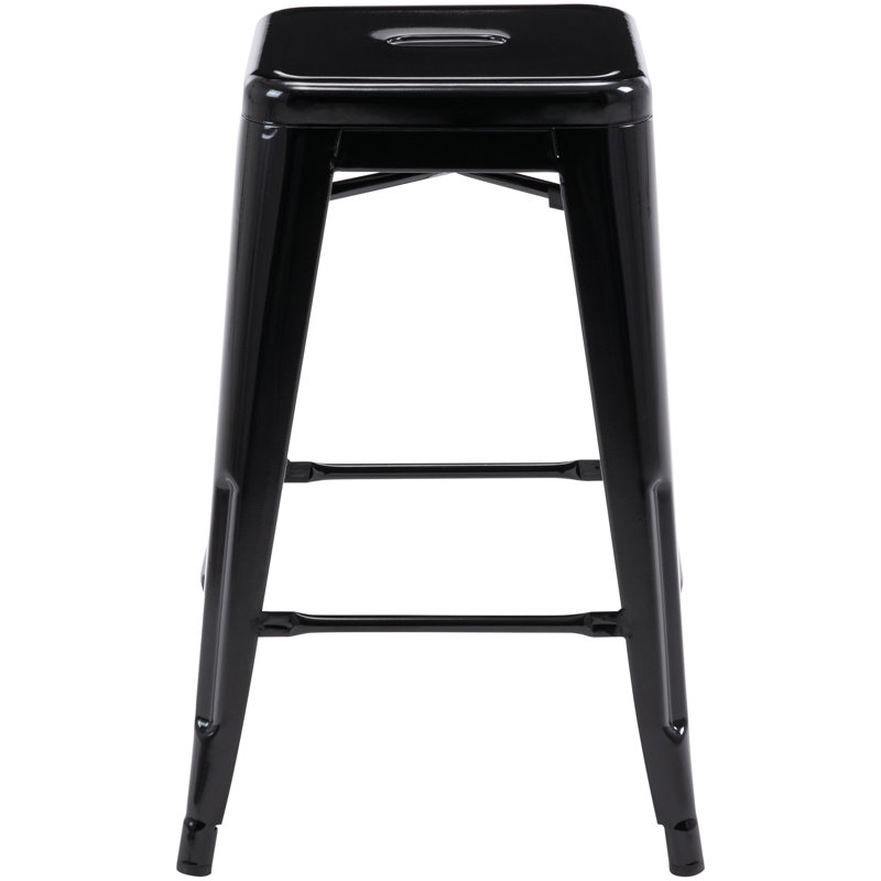 Kohki 24" Counter Stool Metal Bar Stools Counter Height Barstools Backless Indoor/Outdoor Bar Stools Kitchen Counter Stools Chairs