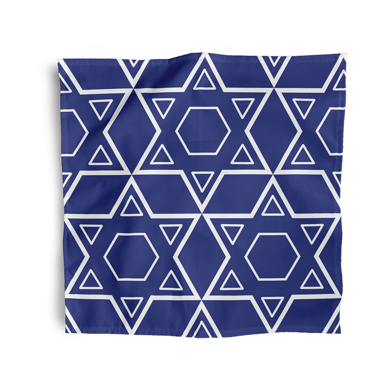 Kweli Star Pattern Napkins, Blue