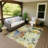 Machine Washable Indoor/Outdoor Houtz ACN2264 Floral Rug-609141439