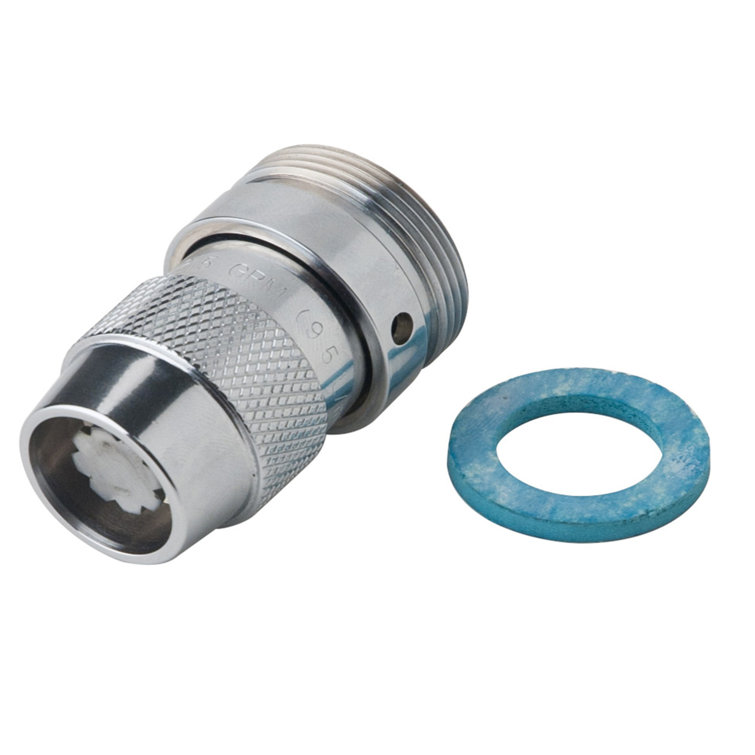 Front Insert Complete Institutional Showerhead Assembly in Polished Chrome