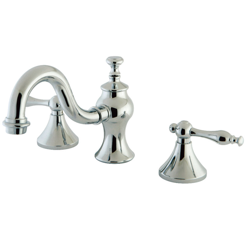 Robinet de salle de bain espacé Kingston, Chrome