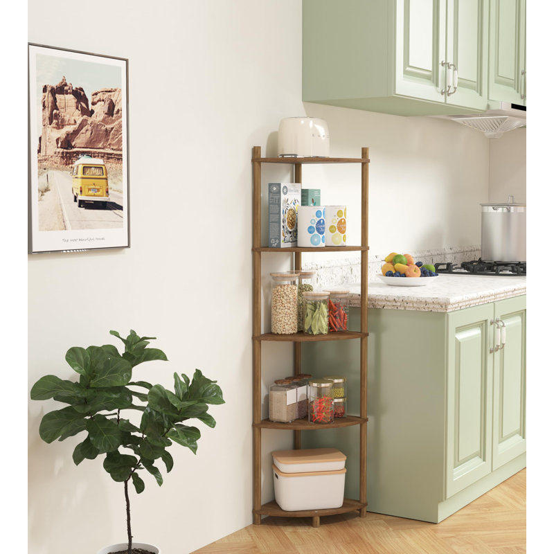 130.8cm H x 30cm W Corner Bookcase