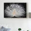 « white peacock portrait », reproduction de photo sur toile tendue-1638322165