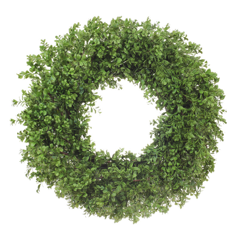 Classic Boxwood Wreath, 30" H x 30" W x 8" D