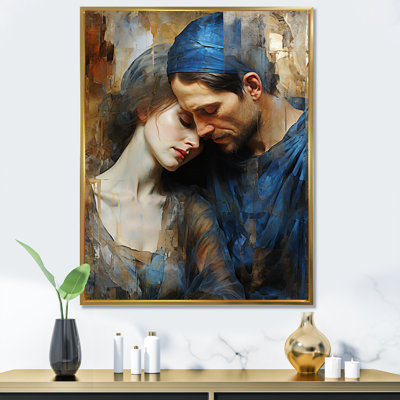 Pieta deuil, collage sur toile