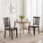 Tanvier Slatted Back Dining Chair Solid Wood Side Chair-682078797