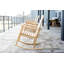 Chaise berçante d'extérieur en bois massif Gatesville