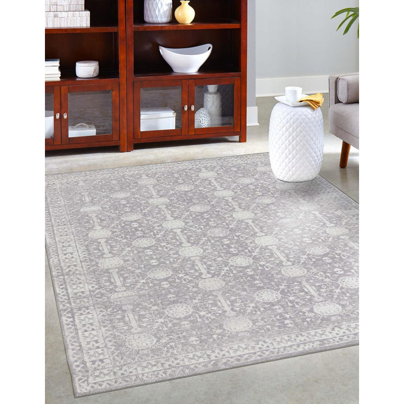 Tapis Dakota Fields Timeless gris, Rectangle 8 pi 4 po x 12 pi