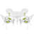 4 - Person Patio Dining Set with Round Table , Cushions Included-12638218-12655412