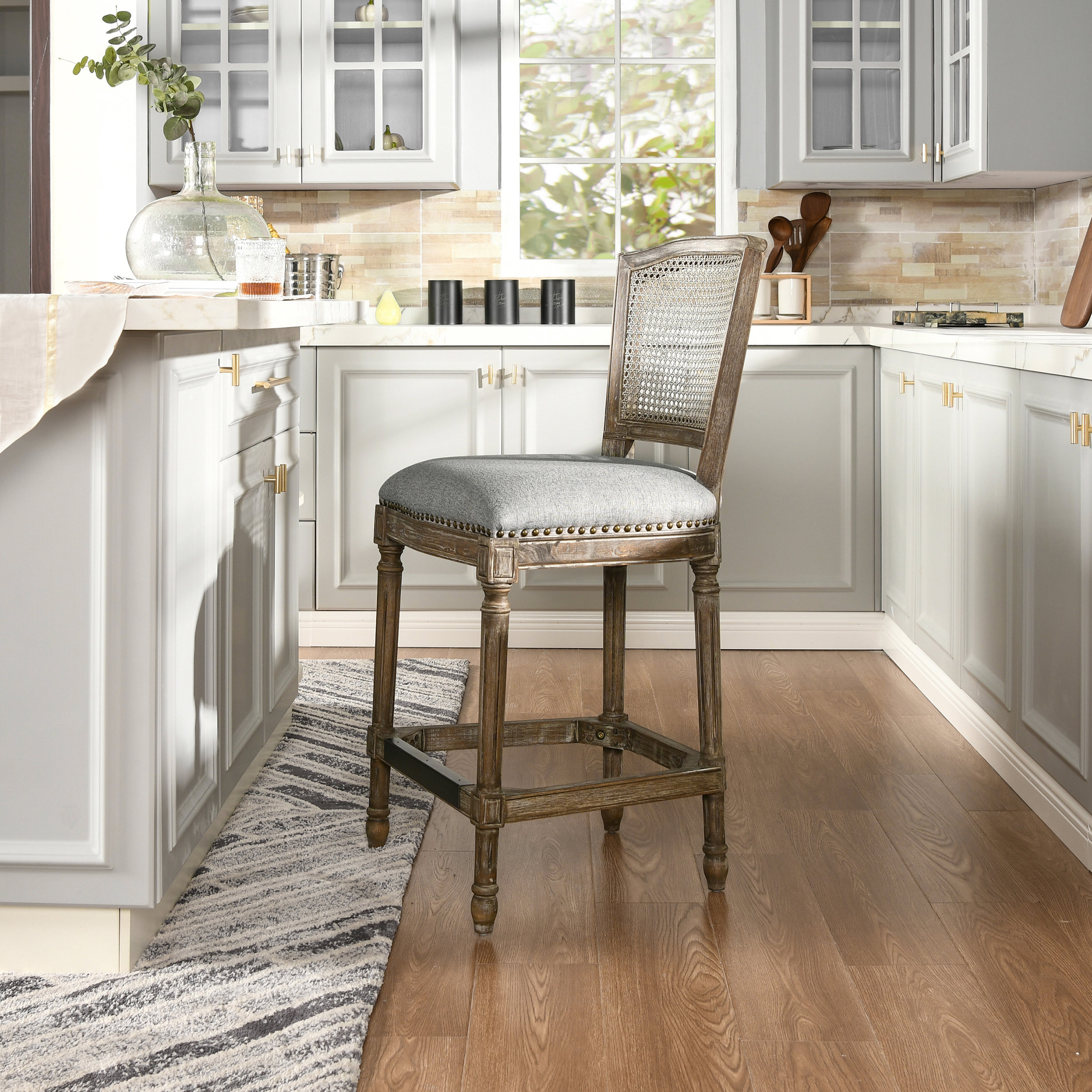One Allium Way® Roquefort 26.5'' Counter Stool & Reviews | Wayfair