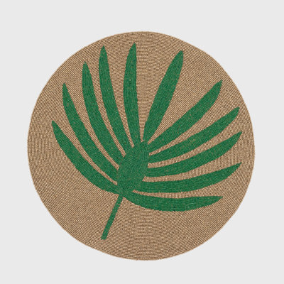 100% Cotton Round Beaded Placemat