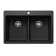 Liven SILGRANIT 33" L x 22" W Double Basin Drop-In/Undermount Kitchen Sink