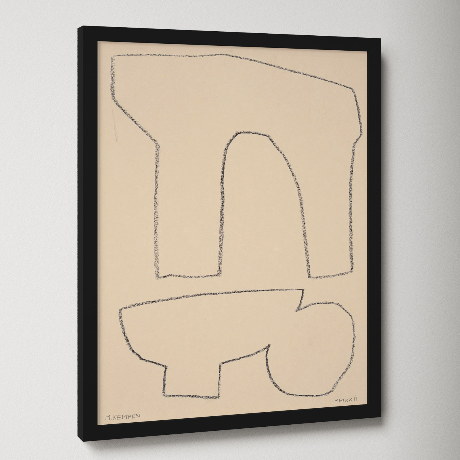 Outlines 2 by Michael Kempen, Black Framed, 16" W x 20" H