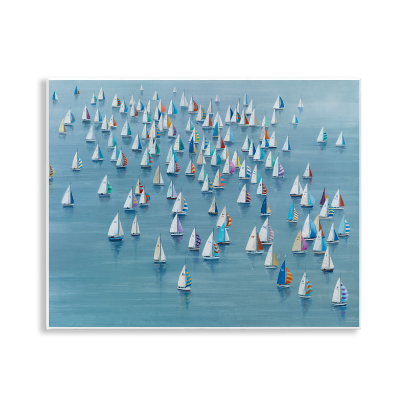 «Gathering of Sails», art mural sur toile par Lorenzo Collective