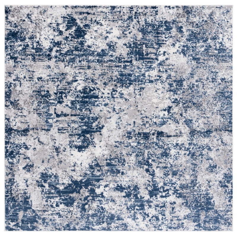 Emigsville Performance Performance Abstract Rug, Square 6'7"