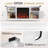 58" W Farmhouse TV Stand Fireplace-1932876989