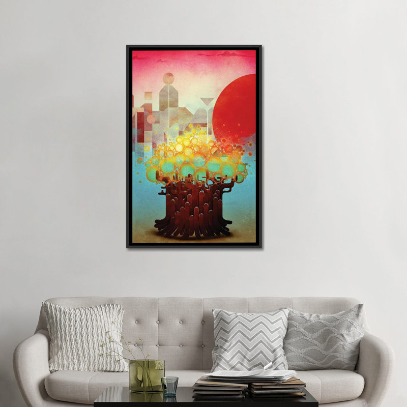 « aeriennes », impression sur toile, H 26 po x l 18 po x P 1,5 po, Toile encadrée noire, Pas de tapis