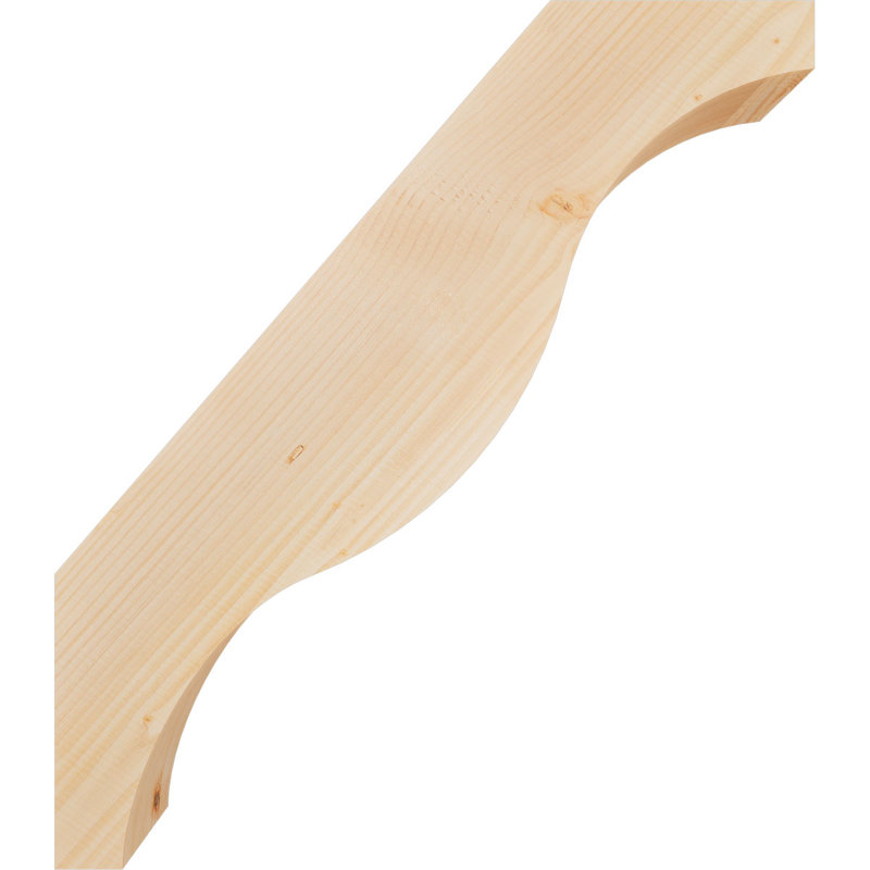 Attelle de genou Funston, Sapin de Douglas, Lisse, H 32 po x l 5,5 po x P 28 po