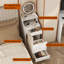 Ensemble de coiffeuse 3 en 1 avec miroir et lumière, petit ensemble de coiffeuse avec station de recharge, 2 tiroirs et espace de rangement ouvert, avec tabouret rembourré, bureau de coiffeuse compact-892860988